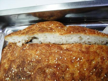 flat loaf plain bread pb02fl10sliced